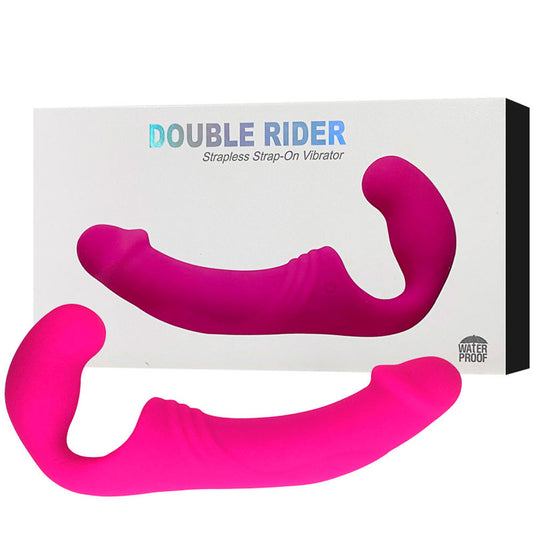 Penetrador Strapless Recarregável com Plug Vaginal -Double Rider - Aphrodisia