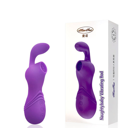 Vibrador e estimulador clitoriano com sucção