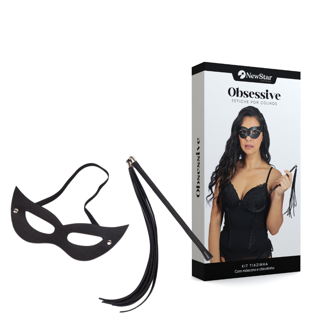 Kit Tiazinha com Máscara e Chicotinho