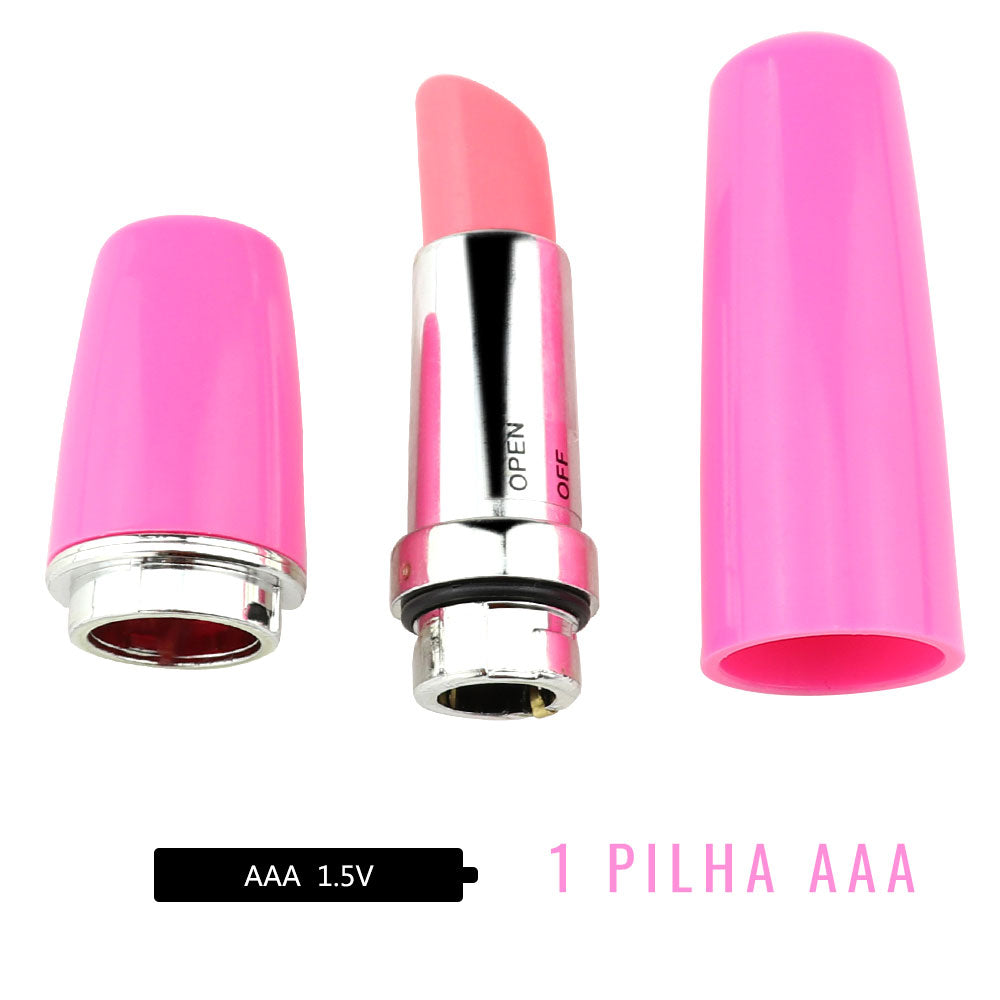 Mini Vibrador em Formato de Batom