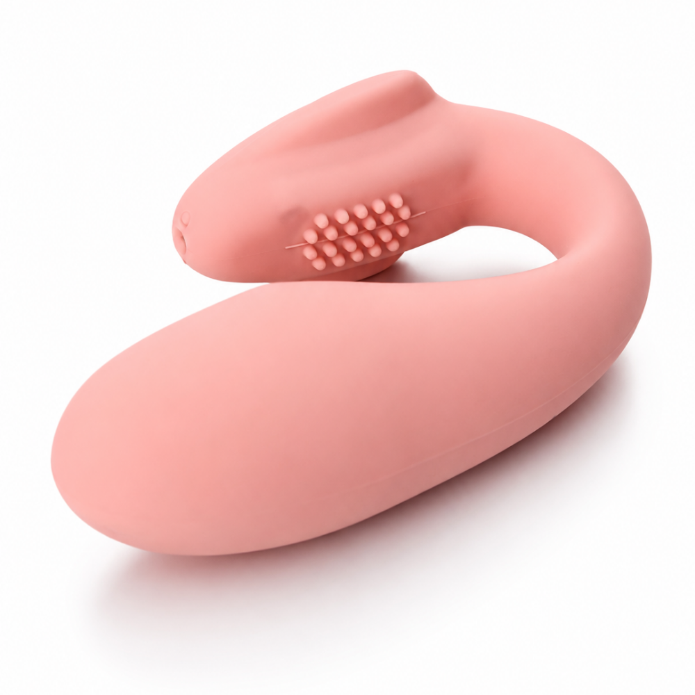 Vibrador de Casal em Formato de Glande Controle por Aplicativo