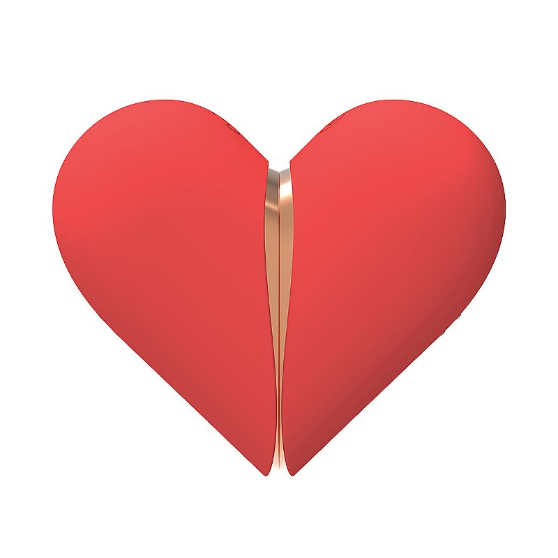 Vibrador de clitóris com Pulsação e Estimulação com Língua - Coração - SI