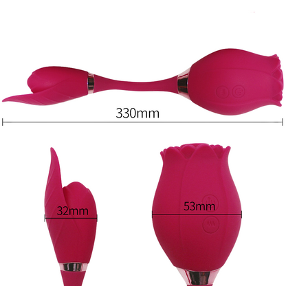 Estimulador clitoriano duplo flower