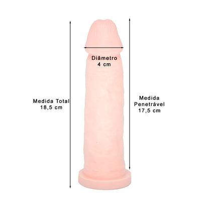 Capa Peniana em Silicone Rígido 18 x 3,5 cm