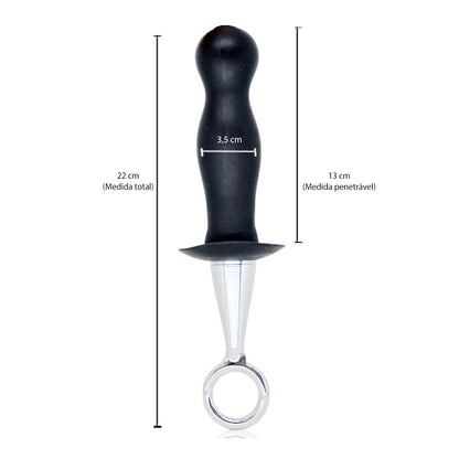 Butt Plug de Próstata com Alça de Metal