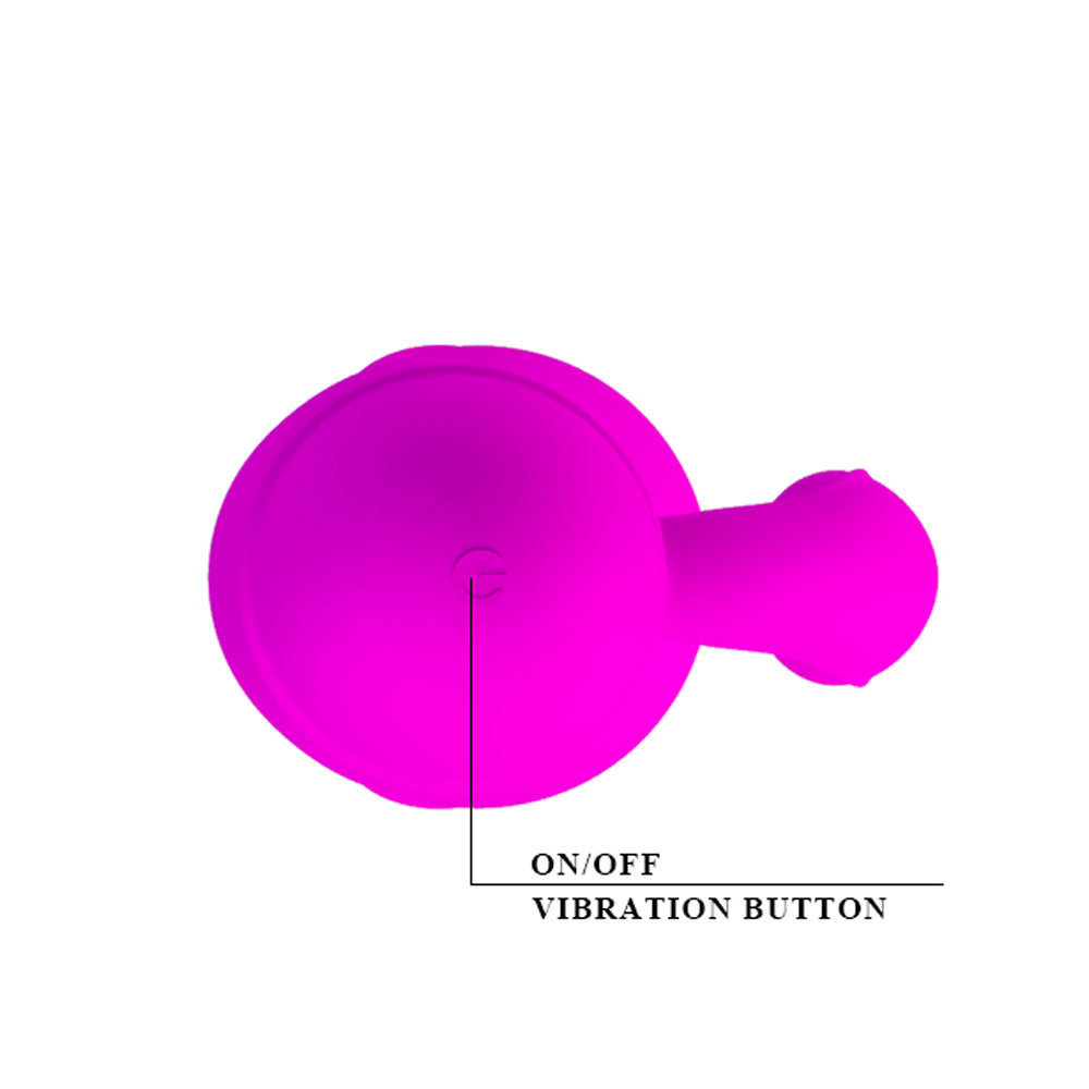 Vibrador Duplo com 10 Funções de Vibração Caesar Soft Touch 12 cm x 2,5 cm - Coleção Pretty Love