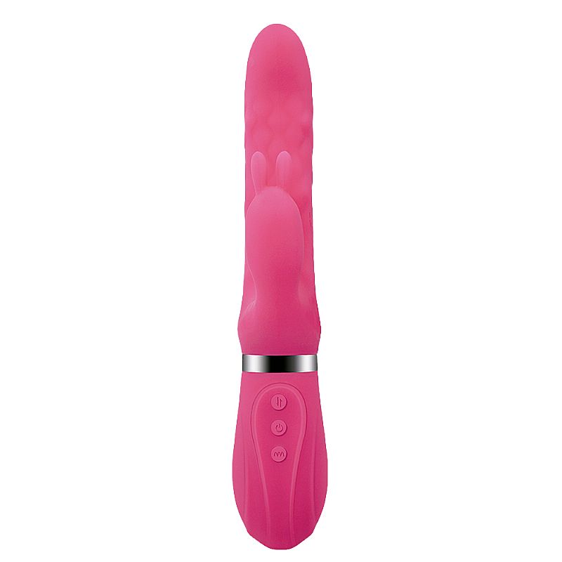 Vibrador de Ponto G e clitóris - Vai e vem de esferas com 360° na ponta - Riki - SI