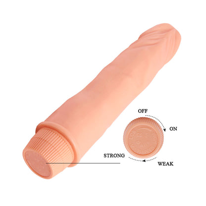 Pênis Realístico Vibrador com Glande Saliente e Veias