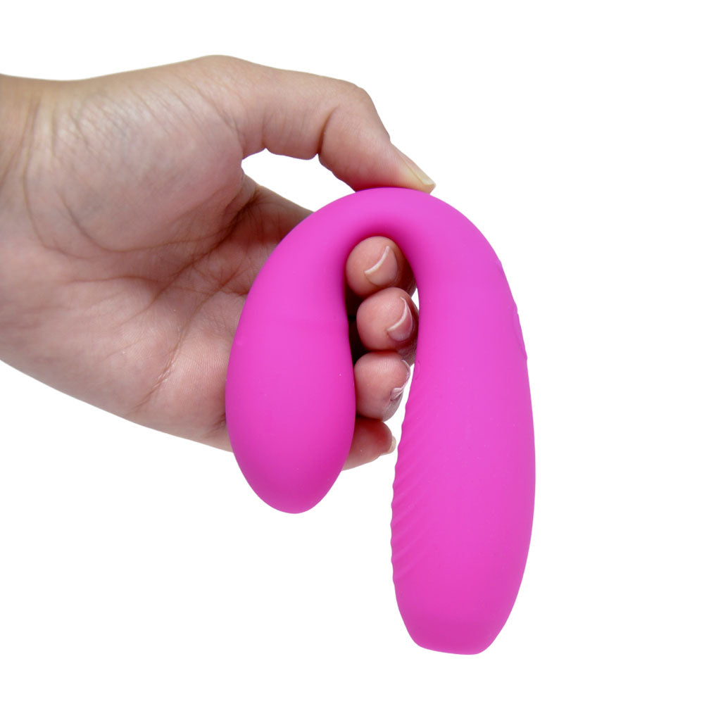 Estimulador Duplo em Silicone Macio Pulsador de Clitóris com Controle