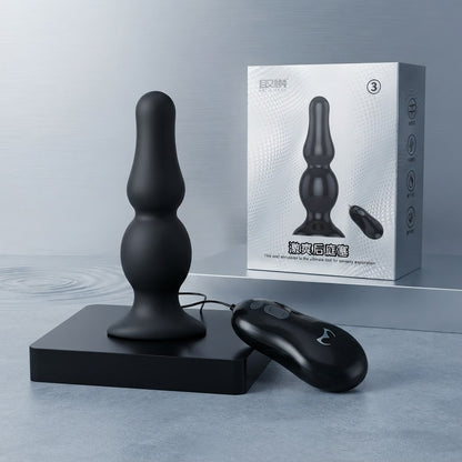 Plug Anal  Formato Anatômico, Controle Remoto e Base em Ventosa