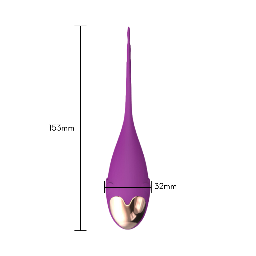 Cápsula vibratória em formato de peixe por aplicativo - Rosa
