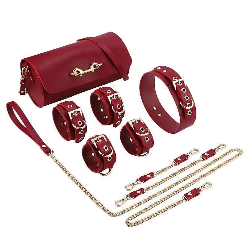 kit - Thierry - Bolsa de Bondage - algemas e coleira