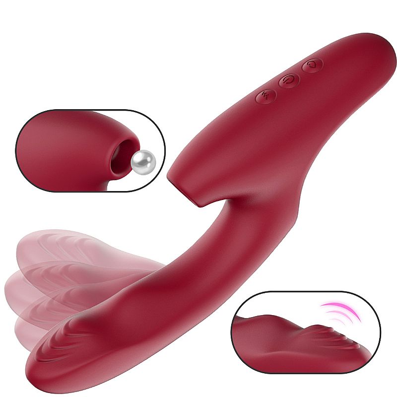 Vibrador de Ponto G e Clitóris com Pulsação e Dedilhar - SI