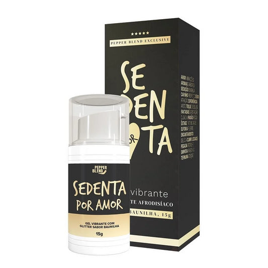 SEDENTA POR AMOR GEL BEIJÁVEL COM GLITTER 15G PEPPER BLEND