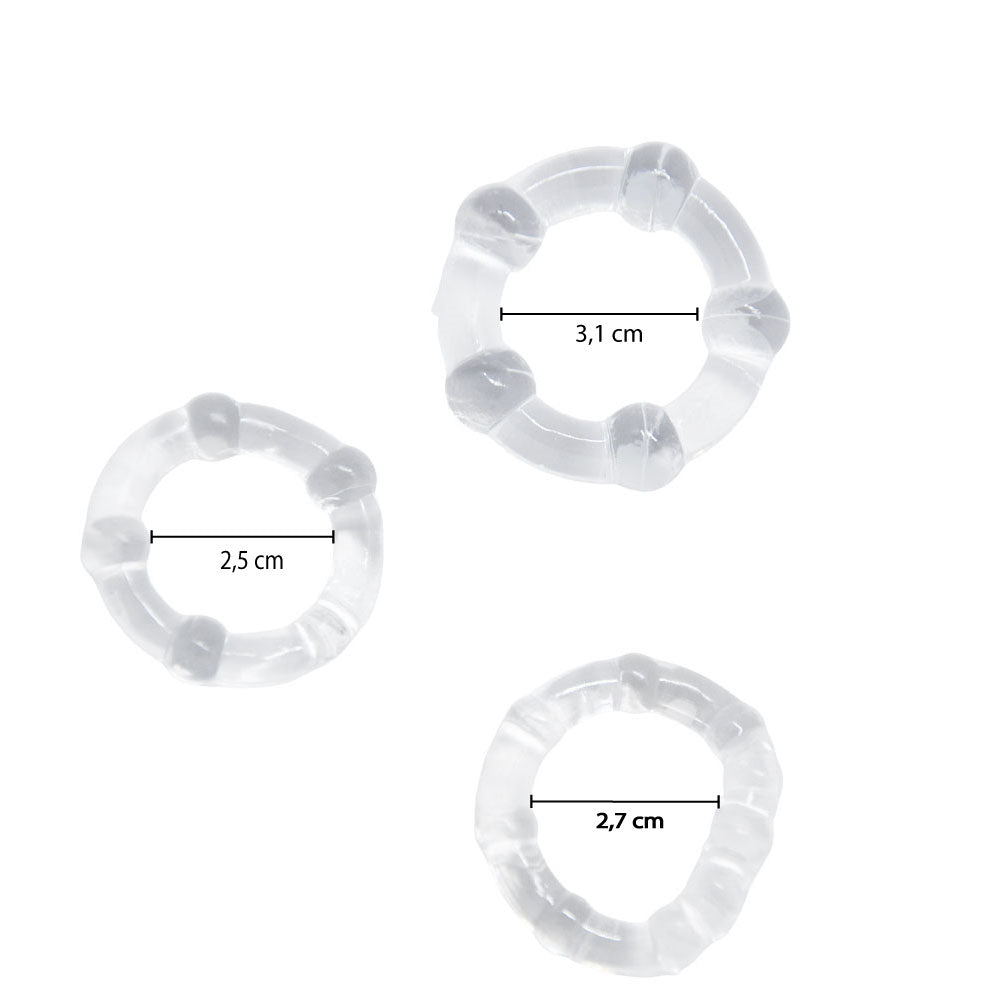 Anéis Penianos Transparentes Stay Hard