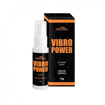 VIBRO POWER ELETRIZANTE BEIJÁVEL VODKA COM ENERGÉTICO 15G HOT FLOWERS