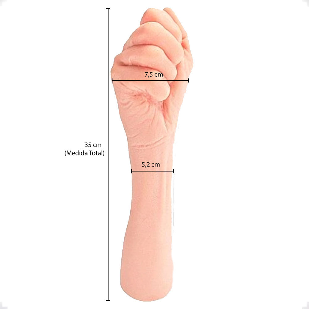 Prótese Realística em Formato de Mão Hand Fisting Adão e Eva