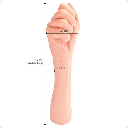 Prótese Realística em Formato de Mão Hand Fisting Adão e Eva