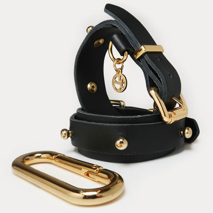 Algema Ajustável Myrina Couro com Metal - Coleção Sado-Maso Secret Play