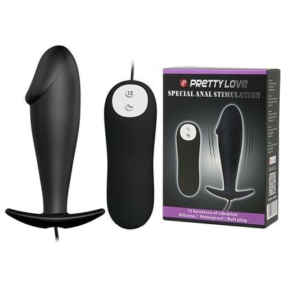 Plug Anal com Ponta Formato de Glande e 12 Modos de Vibração Pretty Love Special anal Stimulation 10