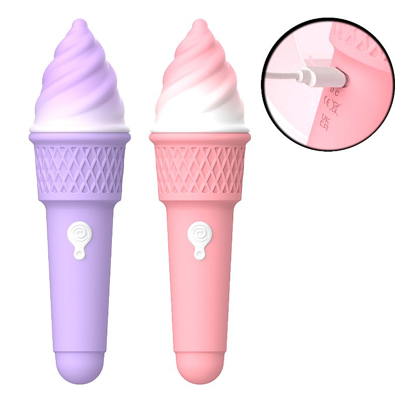 Vibrador de Clitóris - Formato de Sorvete - SI