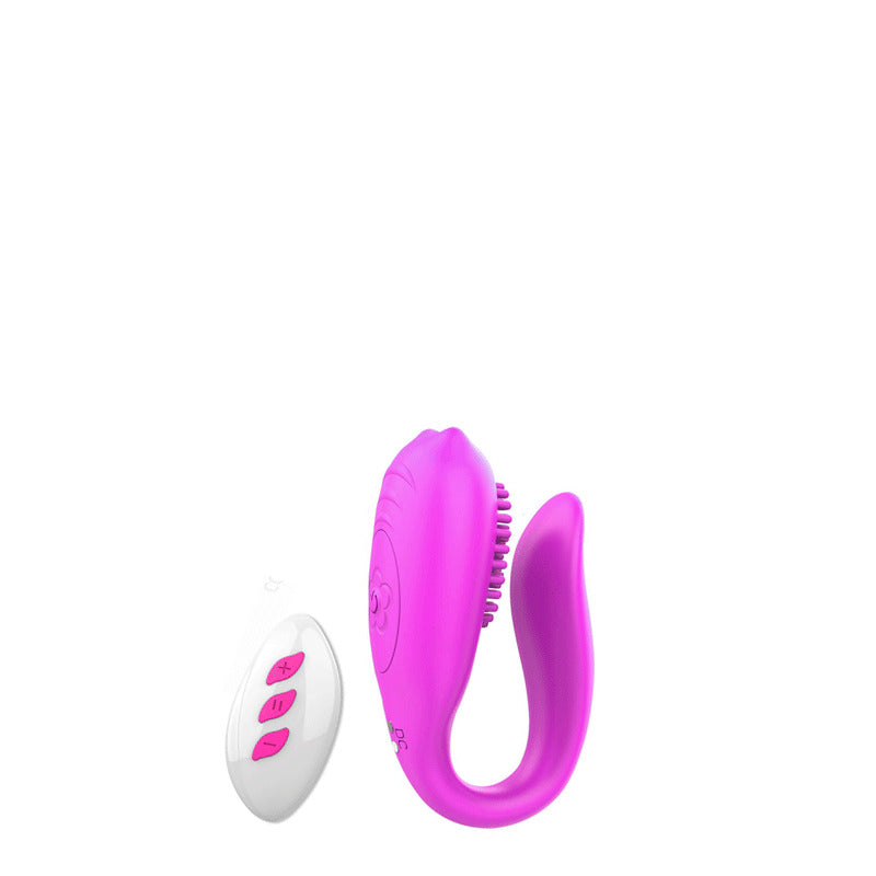 Vibrador de Casal Alice à Prova d' Água com Controle 9,5 cm x 3,5 cm