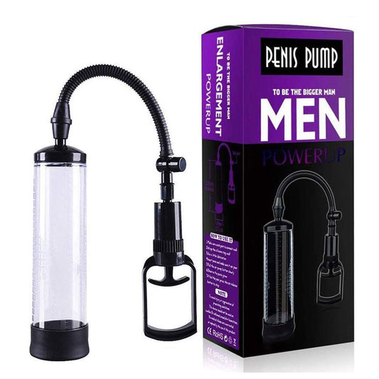 Bomba Peniana Manual com Controle de Pressão e Mangueira Flexível