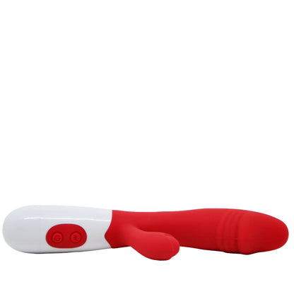 Vibrador de Ponto G e Clitóris á Pilhas - vermelho