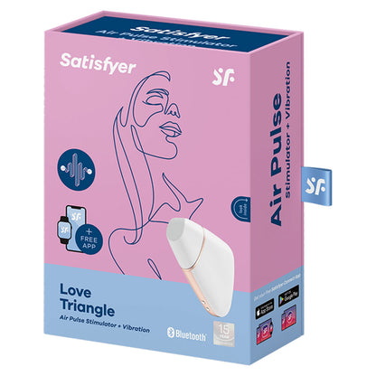Vibrador Estimulador Clitoriano Satisfyer Love Triangle Branco