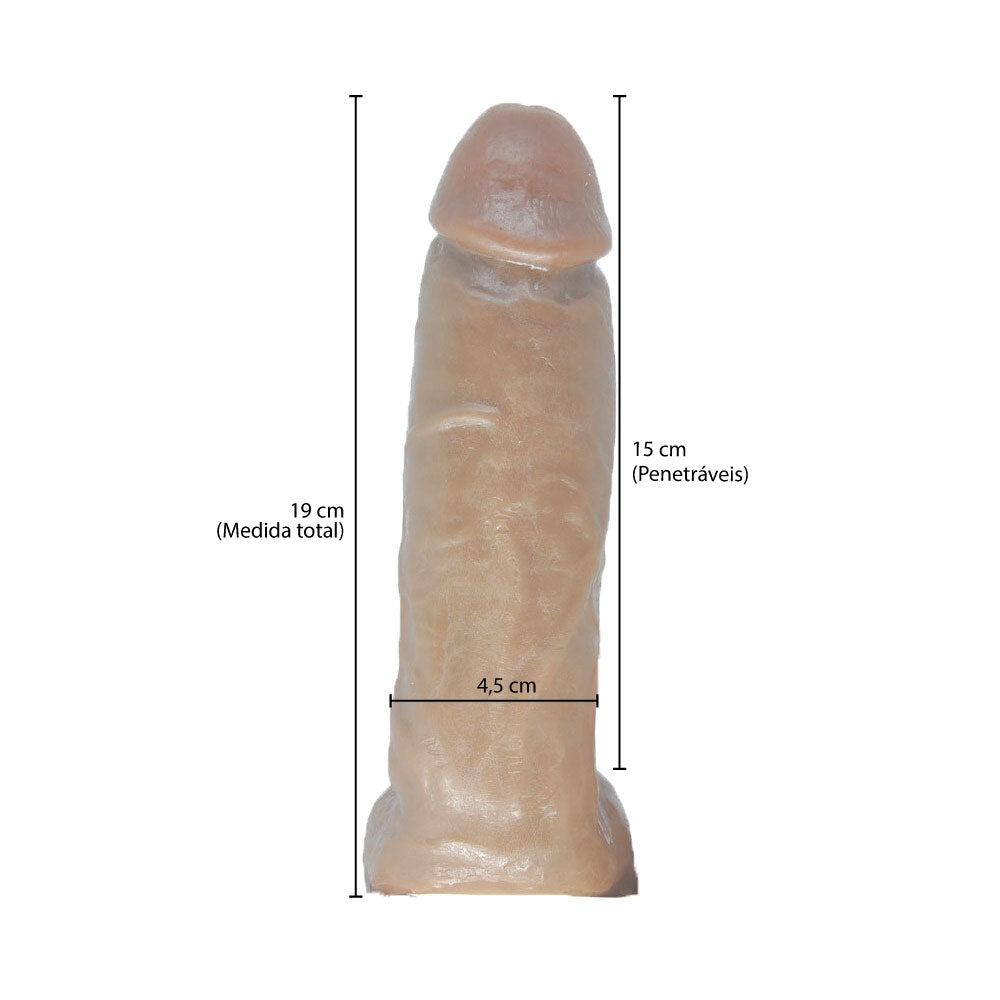 Cinta com Pênis em Cyberskin 19 cm x 4,5 cm