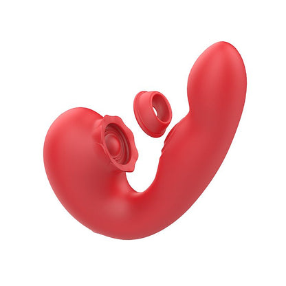 Vibrador de Ponto G e Clitóris com Pulsação e Tapping - Floral - S-hande