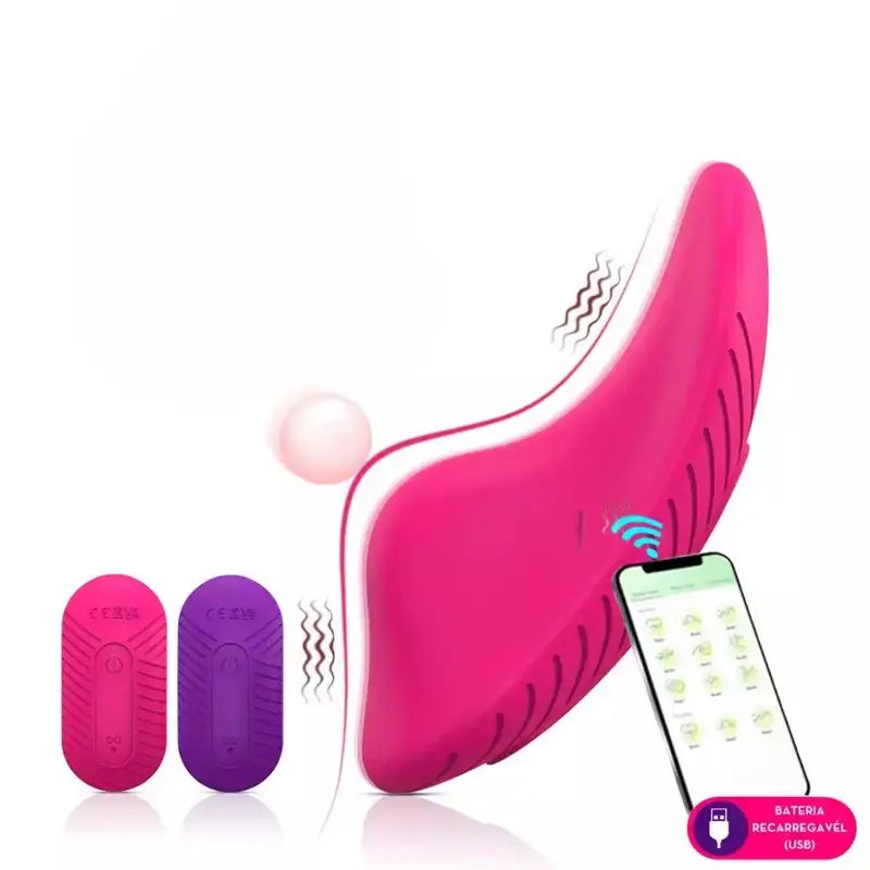 Vibrador Estimulador de Calcinha com Controle por Aplicativo