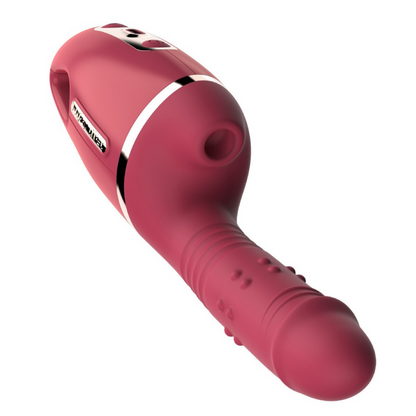 Super vibrador metralhadora 3 em 1 - Infinite Touch vermelho
