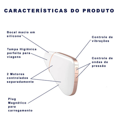 Vibrador Estimulador Clitoriano Satisfyer Love Triangle Branco