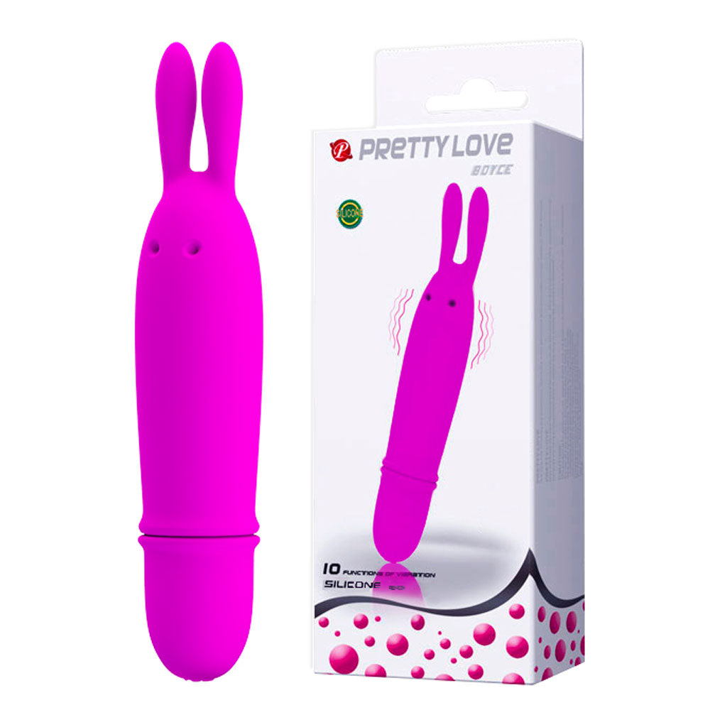 Vibrador Slim Coelho Boyce 12,5 cm x 2,5 cm - Coleção Pretty Love