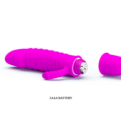 Vibrador Duplo Arnd em Soft Touch com 10 Modos de Vibração 11,5 cm x 2,3 cm - Coleção Pretty Love