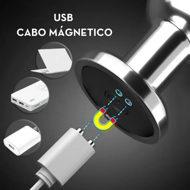 Plug anal de aço com vibro e controle remoto