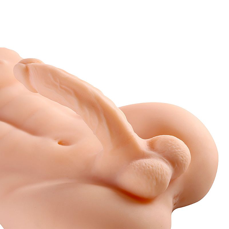 Masturbador Feminino Corpo Masculino Cyberskin Pênis Realístico