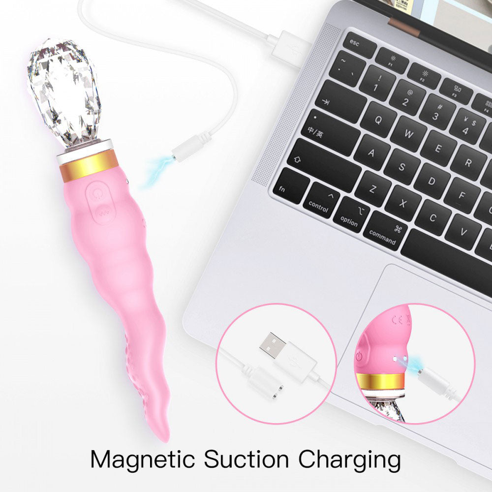 Vibrador Recarregável Mystical Tongue 10 modos de Vibração