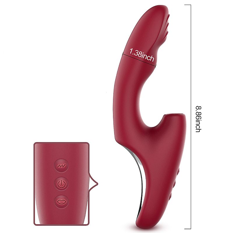 Vibrador de Ponto G e Clitóris com Pulsação e Dedilhar - SI