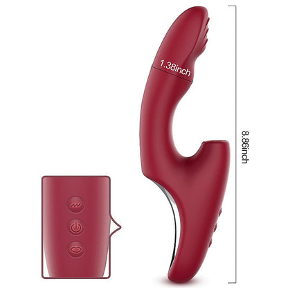Vibrador de Ponto G e Clitóris com Pulsação e Dedilhar - SI