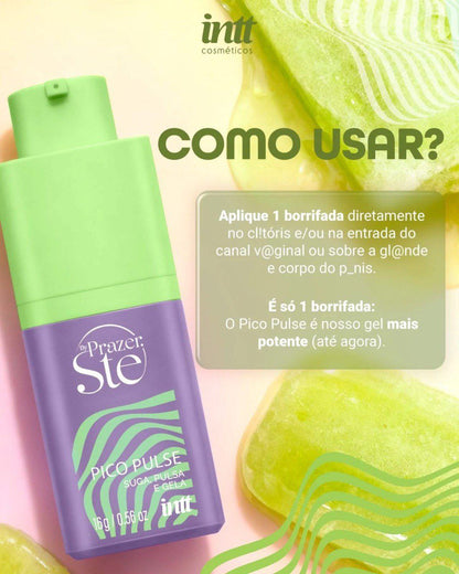 Pico Pulse Uva Verde Gel Suga Vibra Pulsa 16G Intt