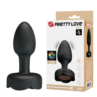 Plug Anal com Vibro / Luz de Led - Olman