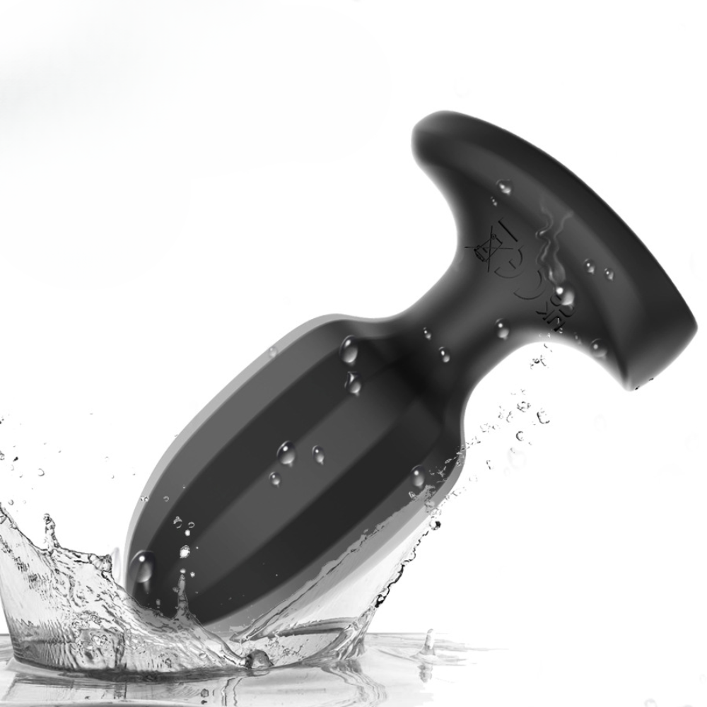 Plug anal vibratório por aplicativo em silicone