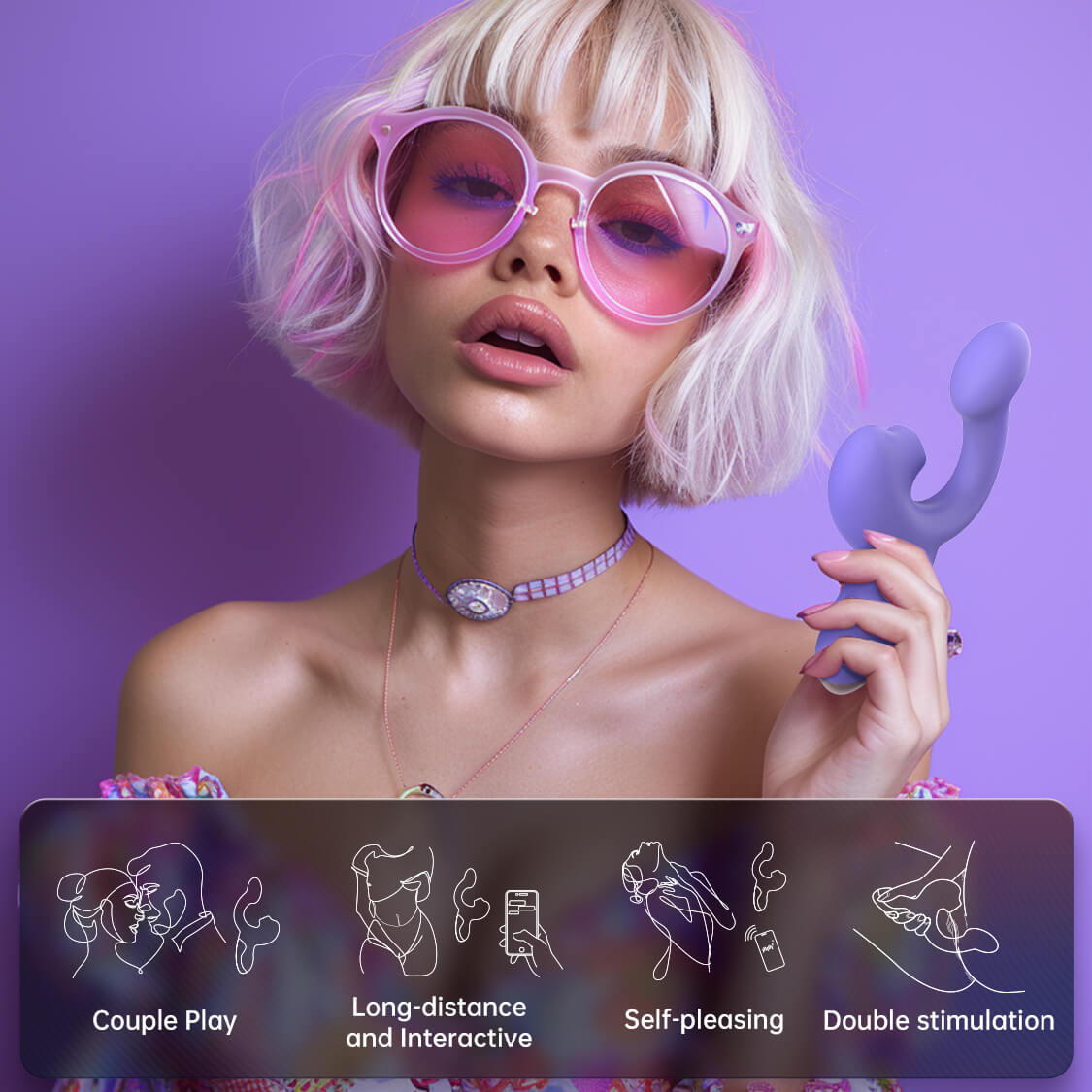 Magic Ponder – Vibrador com controle por aplicativo