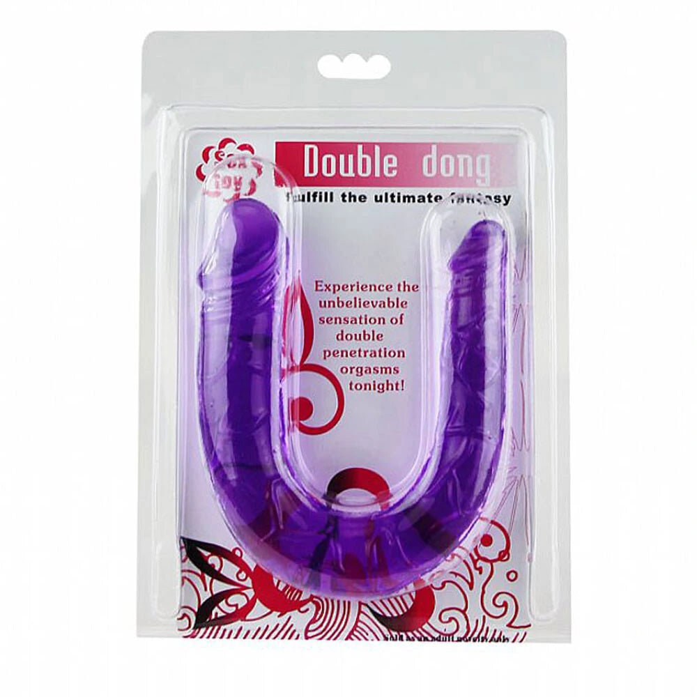 Dildo Realístico Duplo em Silicone Macio - Pênis Hawaiano