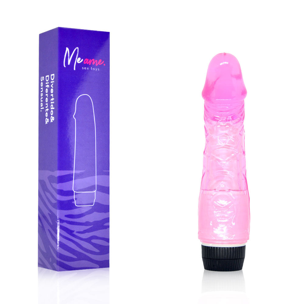 Prótese Peniana Realística com Vibro e Glande Saliente 19 x 4 cm