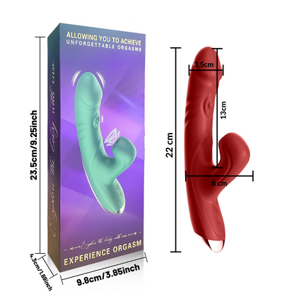 Vibrador com pulsação ondas de pressão e múltiplas vibrações