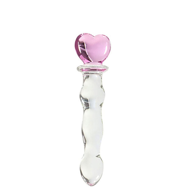 Plug de Vidro com Ornamento na Base