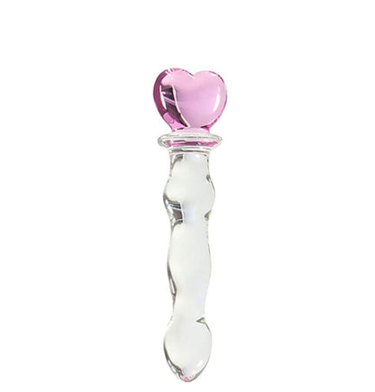 Plug de Vidro com Ornamento na Base